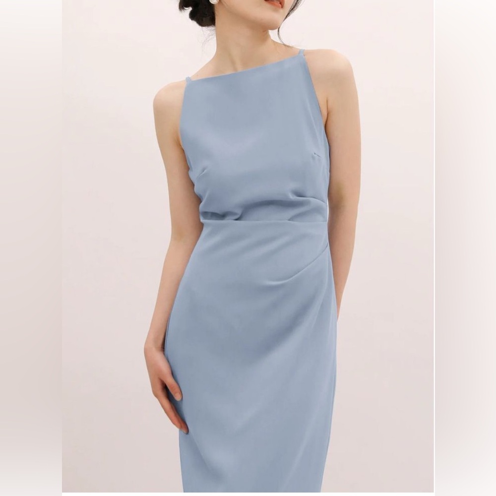 Commense Silent Sea Boat Neck Cami Midi Dress Size‎ S

Stained